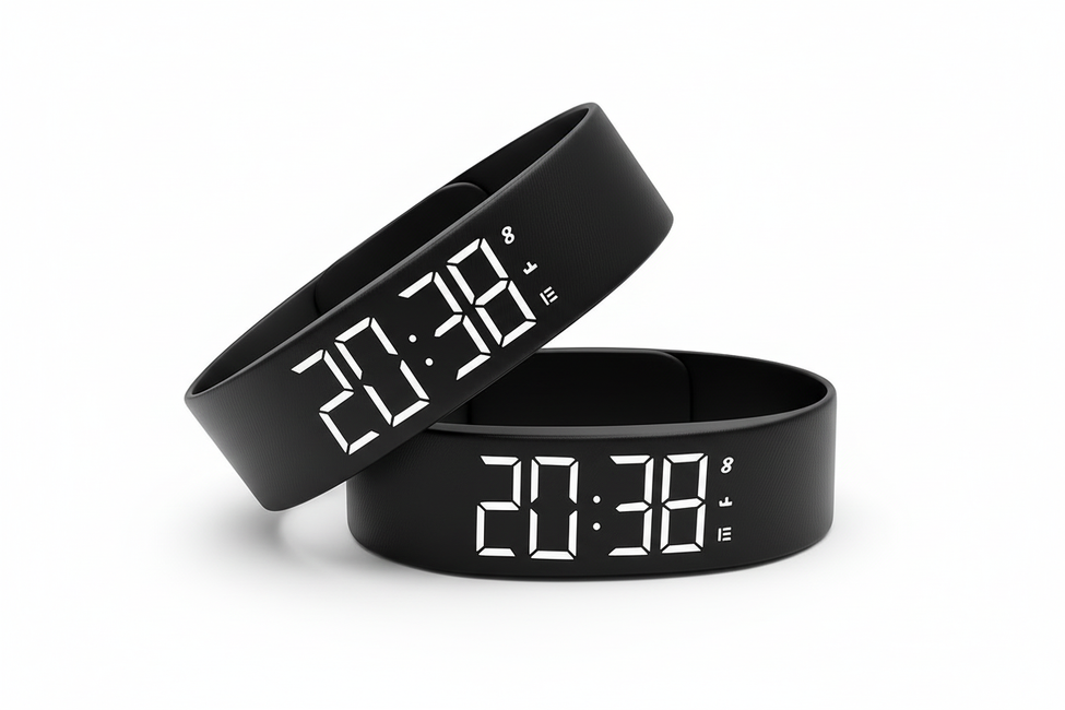 Produktbild mit zwei digitalen Armbändern